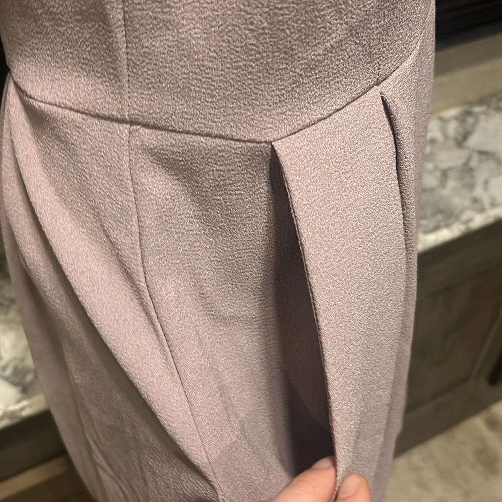 Speechless Women’s Dusty Pink Cage-Front Fit & Flare Dress w Pockets Large - Picture 9 of 13